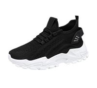 Chaussures de course pour femme - En maille - Antidérapantes - Légères - Confortables - Chaussures de marche - Chaussures basses à lacets - Respirantes - Chaussures de trekking - Chaussures de