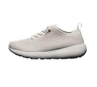 Chaussures de course pour femme - En maille - Élégantes et confortables - Respirantes - Antidérapantes - Chaussures de course - Végétaliennes - Chaussures de sport en tissu, Blanc., 40 EU