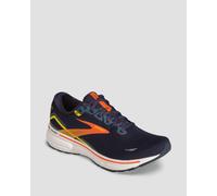 Brooks Homme Ghost 15 Sneaker, Peacoat/Red/Yellow, 46 EU
