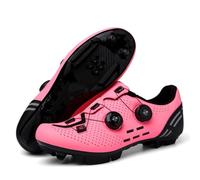 Chaussures De Cyclisme pour Hommes Et Femmes, Baskets De Respirantes Et Antidérapantes, Chaussures De Vélo Légères pour Plein Air,Adaptées Au Vélo D'appartement Spin-Pink||Numeric_40