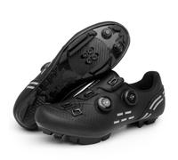 Chaussures De Cyclisme pour Hommes Et Femmes, Baskets De Respirantes Et Antidérapantes, Chaussures De Vélo Légères pour Plein Air,Adaptées Au Vélo D'appartement Spin-Black||Numeric_43