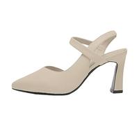 Chaussures de danse à talons hauts pour femme pour mariage, fête, robe, haute mode, sandales sexy à talons hauts, allez-y, beige, 39 EU