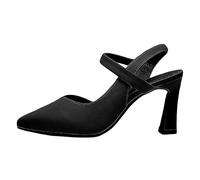 Chaussures de danse à talons hauts pour femme pour mariage, fête, robe, haute mode, sandales sexy à talons hauts, allez-y, Noir , 38 EU