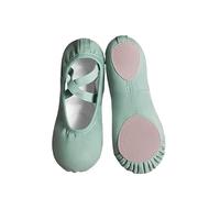 Chaussures de Danse Ballet d'été for Enfants, Filles et Femmes, Semelle Souple, entraînement, Adulte, Art, Examen, Corps, Ballerine(Green,27)