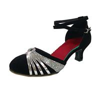 Chaussures De Danse Chaussure a Talon Femme Femmes Latine avec Strass Salsa Tango Valse Bachata Moderne Salon Sexy Talons Classique Fille