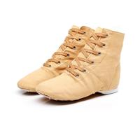 Chaussures De Danse Chaussure de Ballet Boot Semelle Souple Yoga Gymnastique Split Plate Ballet Doux Toile Chaussons pour Hommes Femmes Little Kid Lacets Filles Canvas Jazz Dance Bottes