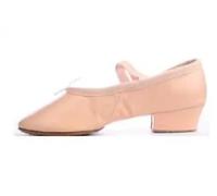 Chaussures de Danse Chaussures de Danse de Pratique en Cuir Professeur Enseignant des Chaussures de Danse des Chaussures de Ballet avec des Talons Ballet Chaussons (Color : Pink, Size : 4.5)