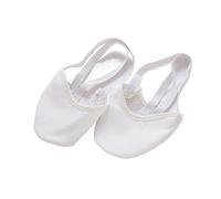 Chaussures de Danse Classiques Souples, Half Sole Dance Shoes Leather Cloth for Multiple Styles Multicolor Sizes(White,L(38-39))