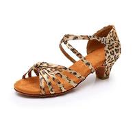 Chaussures de Danse Contemporaine pour Filles,Chaussures de Danse Latino,Style DéContracté,Sandales pour Filles,Tango Social,Contemporaine(Beige,33)