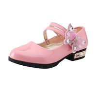 Chaussures de danse de qualité supérieure pour filles avec semelle unique flexible pour des performances optimisées lors des exercices de danse de ballet, Rose, 33.5 EU