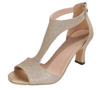 Chaussures De Danse De Salon Latine Paillettes Talon Haut Chaussures Danse Salle De Bal De Marche Sportive Bout Fermé Danse Salsa Tango Valse De Salon Dames Latine Salsa Tango Valse Bachata Sandale