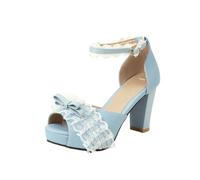 Chaussures de danse élégantes à talons hauts pour femme, Bleu K02, 37 EU