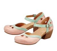 Chaussures de danse élégantes à talons hauts pour femme | Escarpins à plateforme fermée à bout rond, talon bloc, vintage, confortables, pour loisirs, mariage, fête