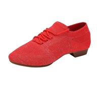 Chaussures de danse en maille à enfiler pour femme - Chaussures Mary Jane douces et respirantes en mousse à mémoire de forme - Sandales confortables à bout rond - Chaussures de marche élastiques