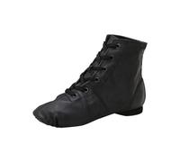 Chaussures de Danse en PU pour Enfants, Baskets à Semelle Souple, Sandales de Ballet, Chaussures de Danse Jazz, Bottes à la, Saison d'ouverture de l'école Bottines Franges Fille (Black, 40 Big Kids)