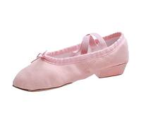 Chaussures de danse en toile pour femme - Chaussures de loisirs - Chaussures plates antidérapantes à enfiler - Semelles souples - Chaussures de ballet - Chaussures de course sans lacets - Chaussures