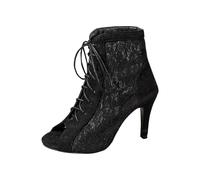 Chaussures De Danse Femme Basket Noire s 20 Anti-Dérapant Classique Sandales Talon Chaussons Noir Méditation Yoga Ballerines Chausson À Talons Cuir Véritable Pleine Fleur Chaussure Le Noir-C 39