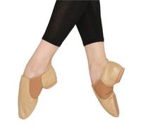 Chaussures De Danse Femme Baskets De Danse Jazz À Enfiler, Chaussures De Danse For Dames, Chaussures De Danse Noires Et Bronzées, Chaussures De Danse Jazz For Femmes Et Enfants(Tan adult size,FR39-24.