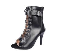 Chaussures De Danse Femme Escarpins Petit Talon Chaussure Heels Talons Salsa Escarpin Noir Latine Cuissardes Sexy Haute Aiguille Dance Shoes Hauts Haut Bottes Soirée Tenue Vetement