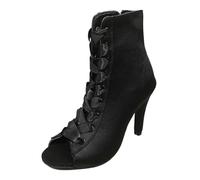 Chaussures De Danse Femme Escarpins Petit Talon Heels Sexy Dance Soirée Dansante Chaussure Escarpin Noir Haut Tenue Vetement Talons Hauts Shoes Salsa Bottes Aiguille Cuissardes Haute Latine
