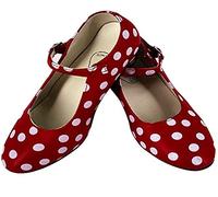 Chaussures de Danse Flamenco avec différentes Tailles de Fille à Femme. Belle Couleur Rouge Taille 40