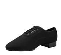 Chaussures de danse for hommes Chaussures de danse de salon d'extérieur/intérieur Chaussures de danse de valse Chaussures de danse moderne for adultes Tango Jazz Hommes Pour Le Spectacle(2.5cm black,4