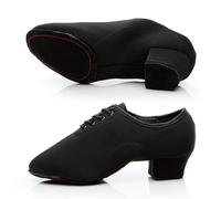 Chaussures de danse homme Chaussures De Danse Latine For Hommes Et Garçons, Salon, Tango, Salsa, Talons 3,5/5 Cm Latin dance shoes man(Black-2S 4cm,33 (21.5cm))