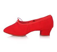 Chaussures de Danse Jazz Femmes Filles Salsa Chaussures de Danse Latine Pratique Ballet Salle de Bal Tango Chaussure professeurs Professionnels Baskets de Danse(Red,4.5)