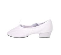 Chaussures de Danse Jazz Femmes Filles Salsa Chaussures de Danse Latine Pratique Ballet Salle de Bal Tango Chaussure professeurs Professionnels Baskets de Danse(White,7.5)