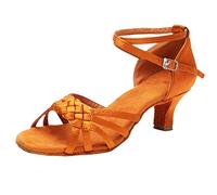 Chaussures De Danse Latine Confort Talon Haut Chaussures De Jazz Salle De Bal Semelle Souple Fermé Toe Chaussures De Danse De Salon pour Dames De Danse De Salon Tango Salsa Latine Sandales