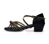 Chaussures de Danse Latine Femme,Chaussures de Danse de Salon,Satin Bout Ouvert Dames Salle de Bal Salsa Chaussures de Danse,Chaussures d'intérieur Respirantes,pour la Danse en Ligne de Latine