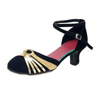 Chaussures De Danse Latine Moderne Talon Haut Chaussures De Jazz Les Bals De Marche Sportive Bout Fermé Chaussures Danse Latine pour Dames Latine Salsa Tango Valse Bachata Sandale