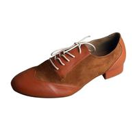 Chaussures de danse latine pour homme Chaussures de danse latine Salsa Marron Chaussures hautes pour hommes Chaussures de danse (10)