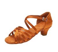 Chaussures de danse pour femme à talons doux et confortables avec semelle en cuir, chaussures de danse de princesse, sangles réglables, chaussures de danse latin, chacha, jazz, performance pour salle