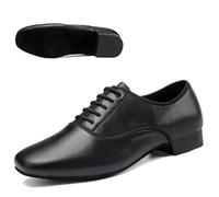Chaussures de Danse Salon en Cuir véritable for Homme, Baskets Jazz, Respirantes, Grande Taille, for Valse, Salsa