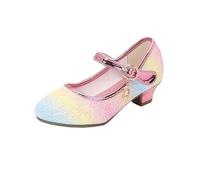 Chaussures de danse scintillantes pour filles, chaussures de danse pour enfants, idéales pour l'école et les activités d'automne, multicolore, 35.5 EU