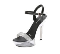 Chaussures de danse sexy à talon haut et plateforme/13cm - Femmes Sandales À Talons Aiguilles avec des strass,Chaussures de pole dance Bout Ouvert Talons Hauts Pour Mariage Fête Défilé De Mode