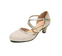 Chaussures De Danse Tango Femmes Plates Femme Talon Chaussure Confort Salon Latine Enfant Fille Compensé Compensées Été Heels a Enfiler Ballerines Bleu Marine 44 Petit Women Shoes