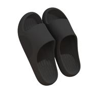 Chaussures de Douche Pantoufles de Salle de Bain for Hommes, Sandales de Douche Douces et antidérapantes, Chaussures de Plage d'intérieur et de Maison for Hommes Chaussons de Salle Bain(Noir,50-51)