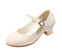 Chaussures de fête pour enfants et filles - Chaussures de princesse avec talon - Chaussures en cuir - Chaussures de danse élégantes - Chaussures de soirée - Chaussures à talons hauts - Chaussures