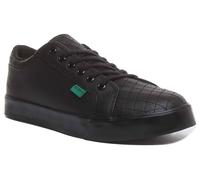 Chaussures De Fille À Lacets Quiltées Kickers Tovni Y En Noir UK 2 - 6