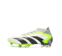 Chaussures de Foot Blanc/Gris/Vert Adidas Predator Accuracy.1 FG 38 2/3