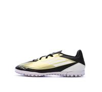 adidas Mixte F50 Club Messi Football Boots Turf, Gold/Footwear White/Carbon Black, 42 EU