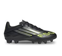 adidas Mixte F50 Club Firm Multi Ground Football Boots Chaussures, Core Black/Iron Metallic/Lucid Lemon, 43 1/3 EU