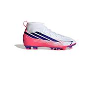 Chaussures de football Adidas F50 Hyperfast Club Mid FG MG Junior Garçon Blanc