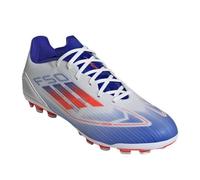 adidas Mixte F50 League Football Boots Artificial Ground Chaussures, Cloud White/Solar Red/Lucid Blue, 43 1/3 EU
