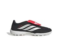 adidas Mixte Predator League Fold-Over Tongue Turf Football Shoes, Core Black/FTWR White/Lucid Red, 39 1/3 EU