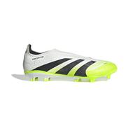 Adidas Chaussures de football Predator League sans lacets – FG/MG – Blanc/Noir/Jaune – 45 1/3 EU