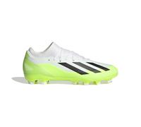adidas Mixte X Crazyfast.3 Multi-Ground Boots, Cloud White/Core Black/Lucid Lemon, 44 EU
