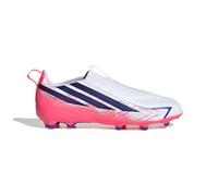 Adidas Chaussures de football F50 Hyperfast League Laceless FG Enfant Blanc/Bleu/Rouge 32